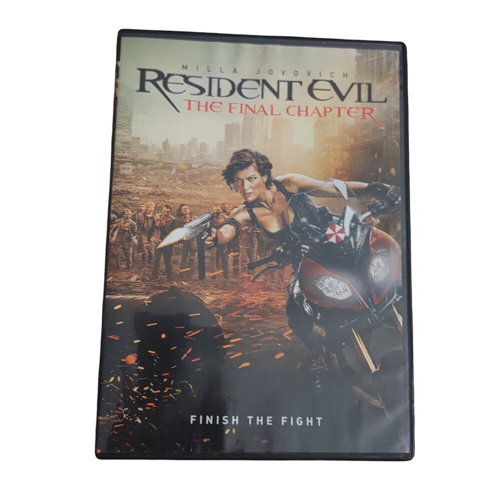 RESIDENT EVIL THE FINAL CHAPTER usedcondition DVD Milla Jovovich Finish TheFight